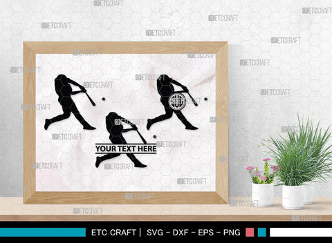 Baseball Player Monogram, Baseball Player Silhouette, Baseball Player SVG, Baseball Svg, Sports Svg, Softball Svg, SB00102 SVG ETC Craft 