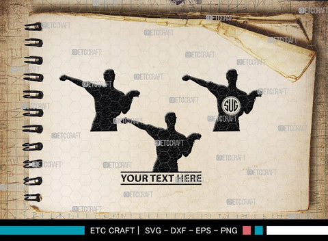 Baseball Player Monogram, Baseball Player Silhouette, Baseball Player SVG, Baseball Svg, Sports Svg, Softball Svg, SB00102 SVG ETC Craft 