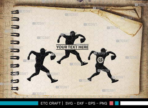 Baseball Player Monogram, Baseball Player Silhouette, Baseball Player SVG, Baseball Svg, Sports Svg, Softball Svg, SB00102 SVG ETC Craft 