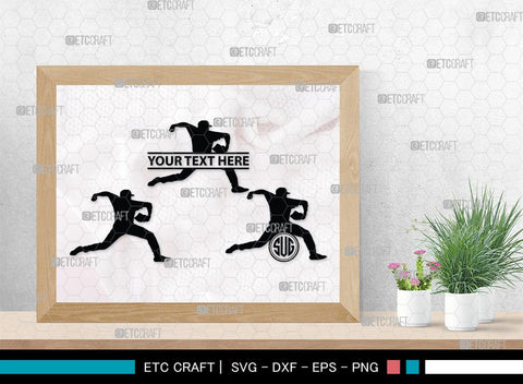 Baseball Player Monogram, Baseball Player Silhouette, Baseball Player SVG, Baseball Svg, Sports Svg, Softball Svg, SB00102 SVG ETC Craft 