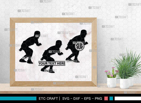 Baseball Player Monogram, Baseball Player Silhouette, Baseball Player SVG, Baseball Svg, Sports Svg, Softball Svg, SB00102 SVG ETC Craft 