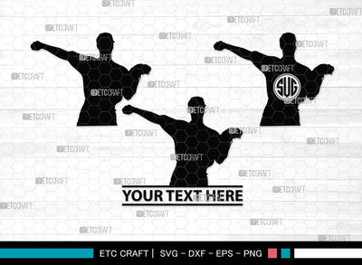 Baseball Player Monogram, Baseball Player Silhouette, Baseball Player SVG, Baseball Svg, Sports Svg, Softball Svg, SB00102 SVG ETC Craft 