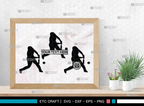 Baseball Player Monogram, Baseball Player Silhouette, Baseball Player SVG, Baseball Svg, Sports Svg, Softball Svg, SB00102 SVG ETC Craft 