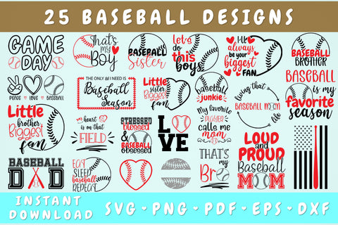 Baseball Quote SVG Bundle, Baseball Saying SVG Cut Files, Baseball SVG for Cricut & Silhouette SVG HappyDesignStudio 