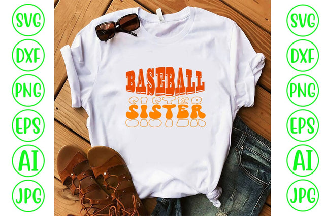 Baseball Sister Retro SVG SVG Syaman 
