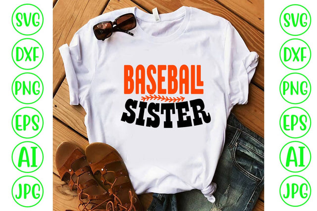 Baseball Sister SVG Cut File SVG Syaman 
