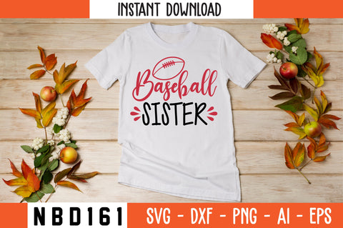baseball sister Svg Design SVG Nbd161 