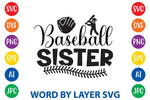 Baseball Sister SVG Design SVG Rafiqul20606 
