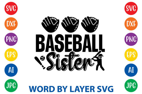 Baseball Sister SVG Design SVG Rafiqul20606 