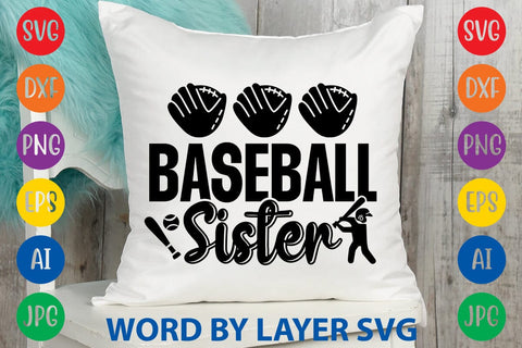 Baseball Sister SVG Design SVG Rafiqul20606 