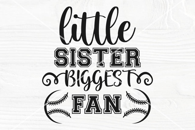 Baseball Sister Svg, Game Day Svg, Little Sister Svg, Baseball Fan Svg SVG TonisArtStudio 