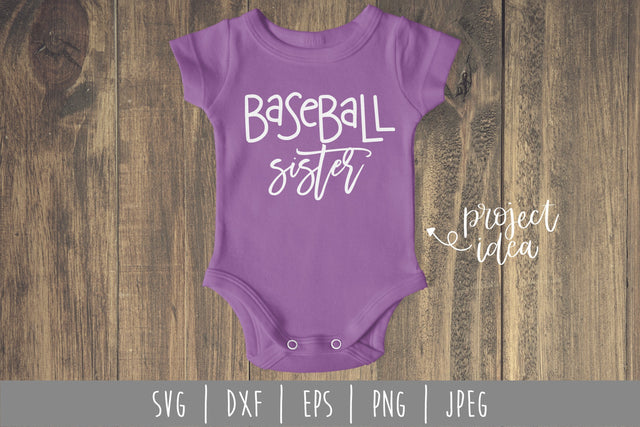 Baseball Sister SVG SavoringSurprises 
