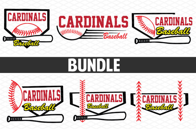 Baseball-Softball Cardinals T shirt design Bundle SVG Johan Ru designs 