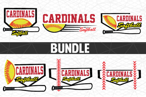 Baseball-Softball Cardinals T shirt design Bundle SVG Johan Ru designs 