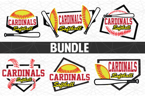 Baseball-Softball Cardinals T shirt design Bundle SVG Johan Ru designs 