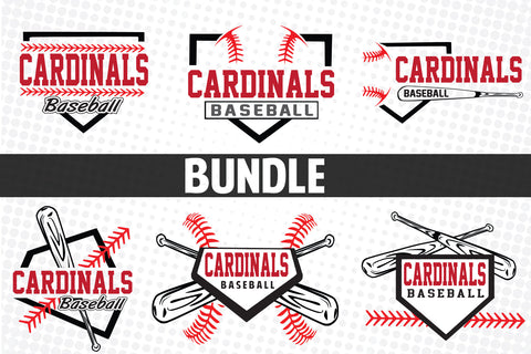 Baseball-Softball Cardinals T shirt design Bundle SVG Johan Ru designs 