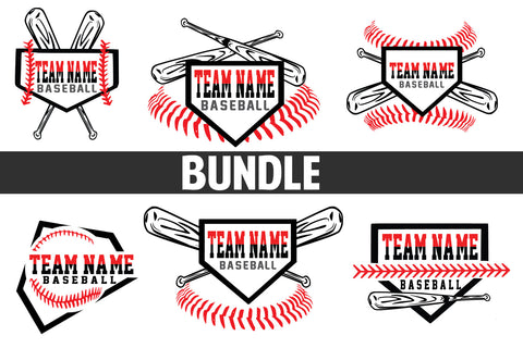 Baseball-Softball Custom name T shirt design Bundle SVG Johan Ru designs 
