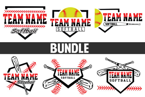 Baseball-Softball Custom name T shirt design Bundle SVG Johan Ru designs 