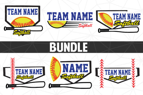 Baseball-Softball Custom name T shirt design Bundle SVG Johan Ru designs 