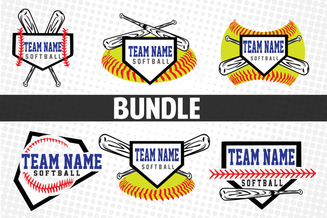 Baseball-Softball Custom name T shirt design Bundle SVG Johan Ru designs 