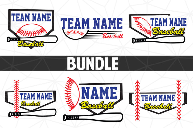 Baseball-Softball Custom name T shirt design Bundle SVG Johan Ru designs 