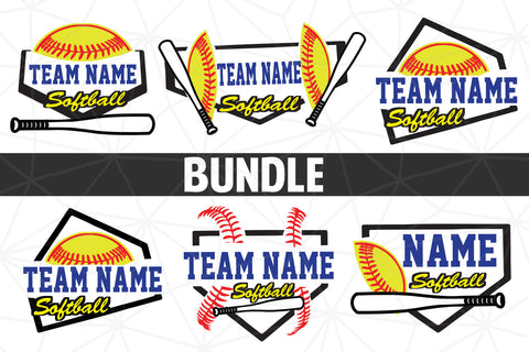 Baseball-Softball Custom name T shirt design Bundle SVG Johan Ru designs 