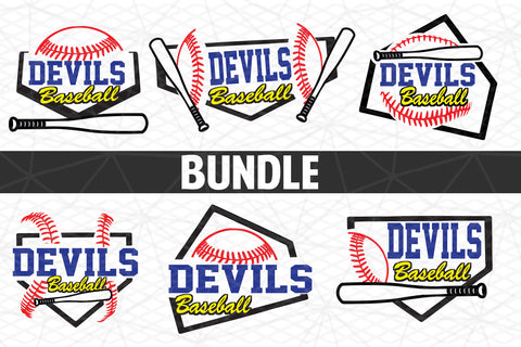 Baseball-Softball Devils T shirt design Bundle SVG Johan Ru designs 