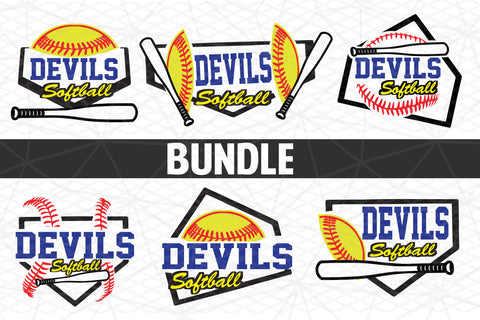 Baseball-Softball Devils T shirt design Bundle SVG Johan Ru designs 