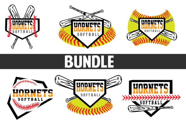 Baseball-Softball Hornets T shirt design Bundle SVG Johan Ru designs 