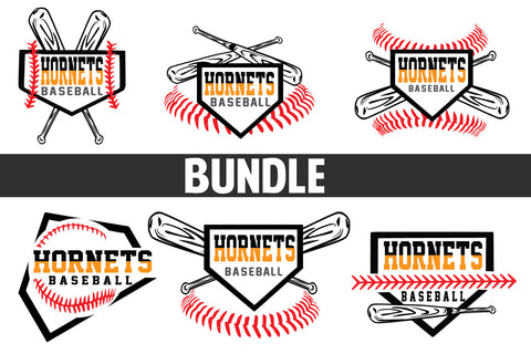 Baseball-Softball Hornets T shirt design Bundle SVG Johan Ru designs 