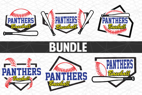 Baseball-Softball Panthers T shirt design Bundle SVG Johan Ru designs 