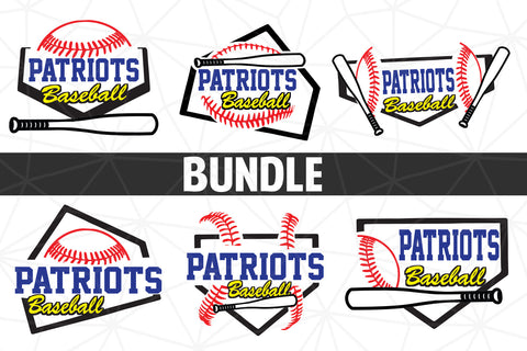 Baseball-Softball Patriots T shirt design Bundle SVG Johan Ru designs 