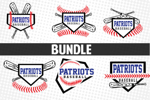 Baseball-Softball Patriots T shirt design Bundle SVG Johan Ru designs 