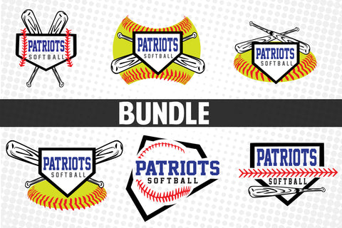 Baseball-Softball Patriots T shirt design Bundle SVG Johan Ru designs 