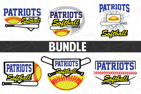 Baseball-Softball Patriots T shirt design Bundle SVG Johan Ru designs 