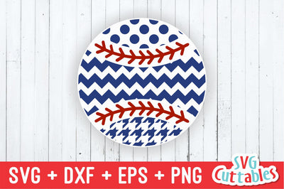 Baseball Softball Patterned Ball SVG Svg Cuttables 