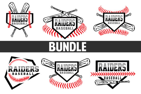 Baseball-Softball Raiders T shirt design Bundle SVG Johan Ru designs 