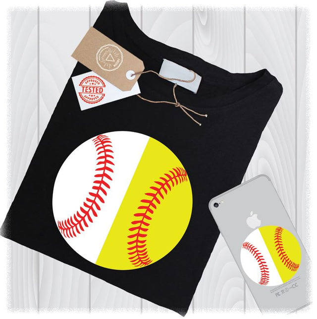 Baseball Softball SVG Files DXF Sports Ball Cricut Designs - Softball Baseball SVG - Baseball Silhouette Svg - Instant Download SVG My Sew Cute Boutique 