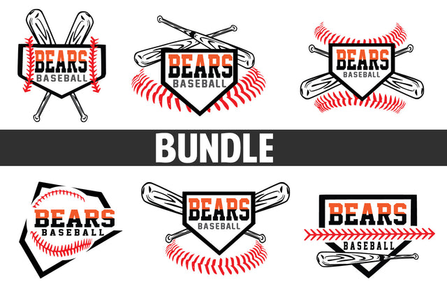 Baseball-Softball T shirt design Bundle SVG Johan Ru designs 