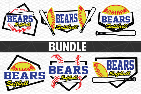 Baseball-Softball T shirt design Bundle SVG Johan Ru designs 