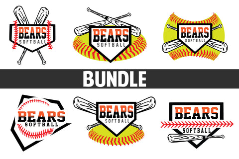 Baseball-Softball T shirt design Bundle SVG Johan Ru designs 