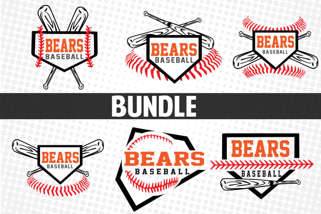 Baseball-Softball T shirt design Bundle SVG Johan Ru designs 