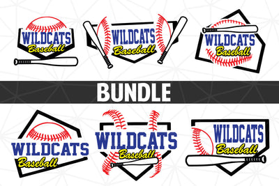 Baseball-Softball Wildcats T shirt design Bundle SVG Johan Ru designs 