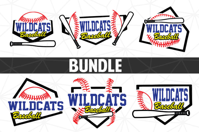 Baseball-Softball Wildcats T shirt design Bundle SVG Johan Ru designs 