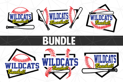 Baseball-Softball Wildcats T shirt design Bundle SVG Johan Ru designs 