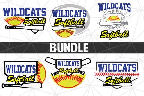 Baseball-Softball Wildcats T shirt design Bundle SVG Johan Ru designs 
