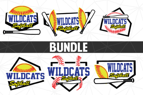 Baseball-Softball Wildcats T shirt design Bundle SVG Johan Ru designs 