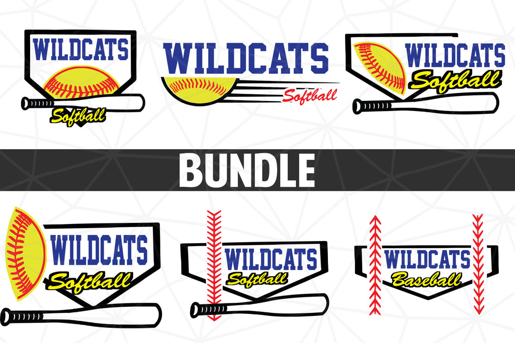 Baseball-Softball Wildcats T shirt design Bundle - So Fontsy