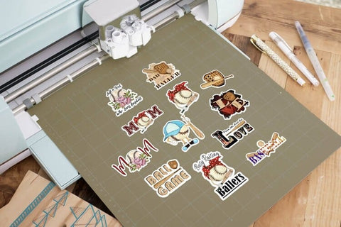 Baseball Sticker Bundle | Baseball MOM Stickers Sublimation Designs by Ira 