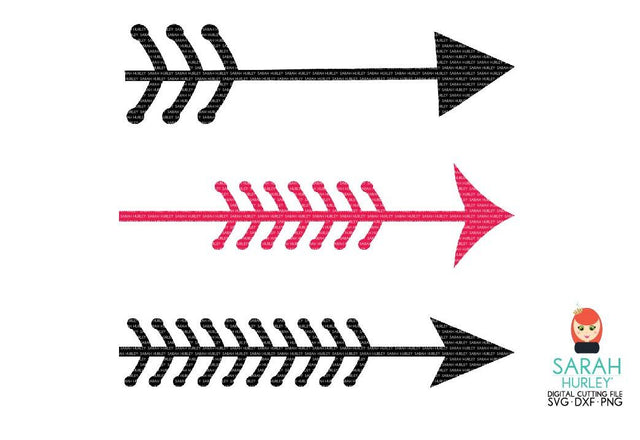 Baseball Stitch Arrows SVG Sarah Hurley 